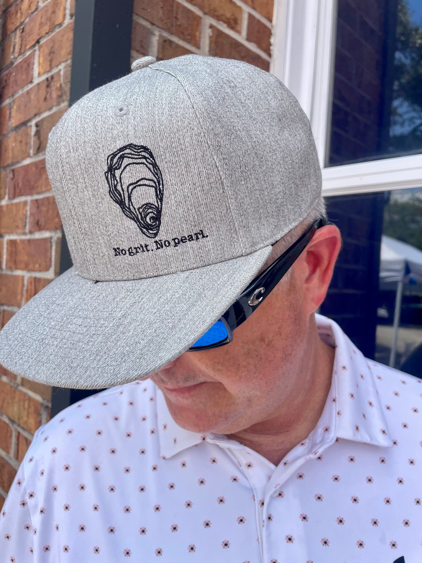 No Grit. No Pearl. Twill flex fit hat