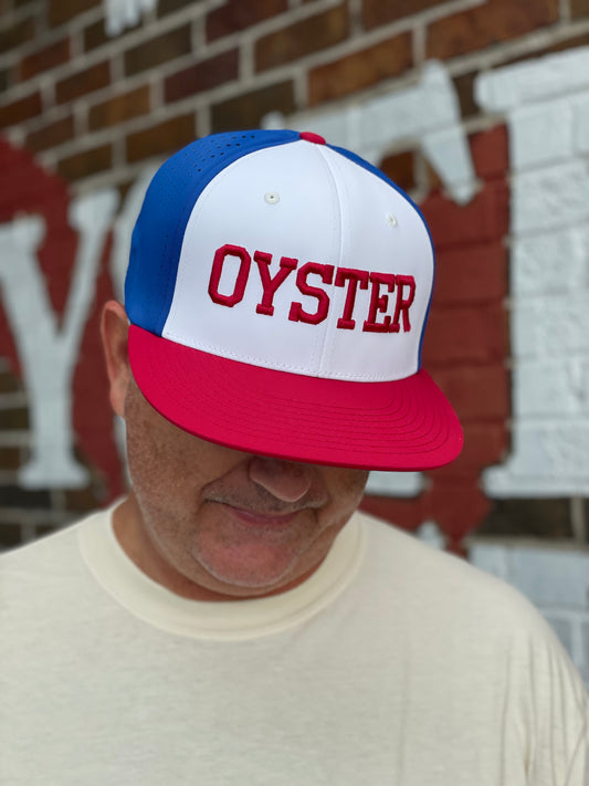 Oyster Flex Fit Red White and Blue